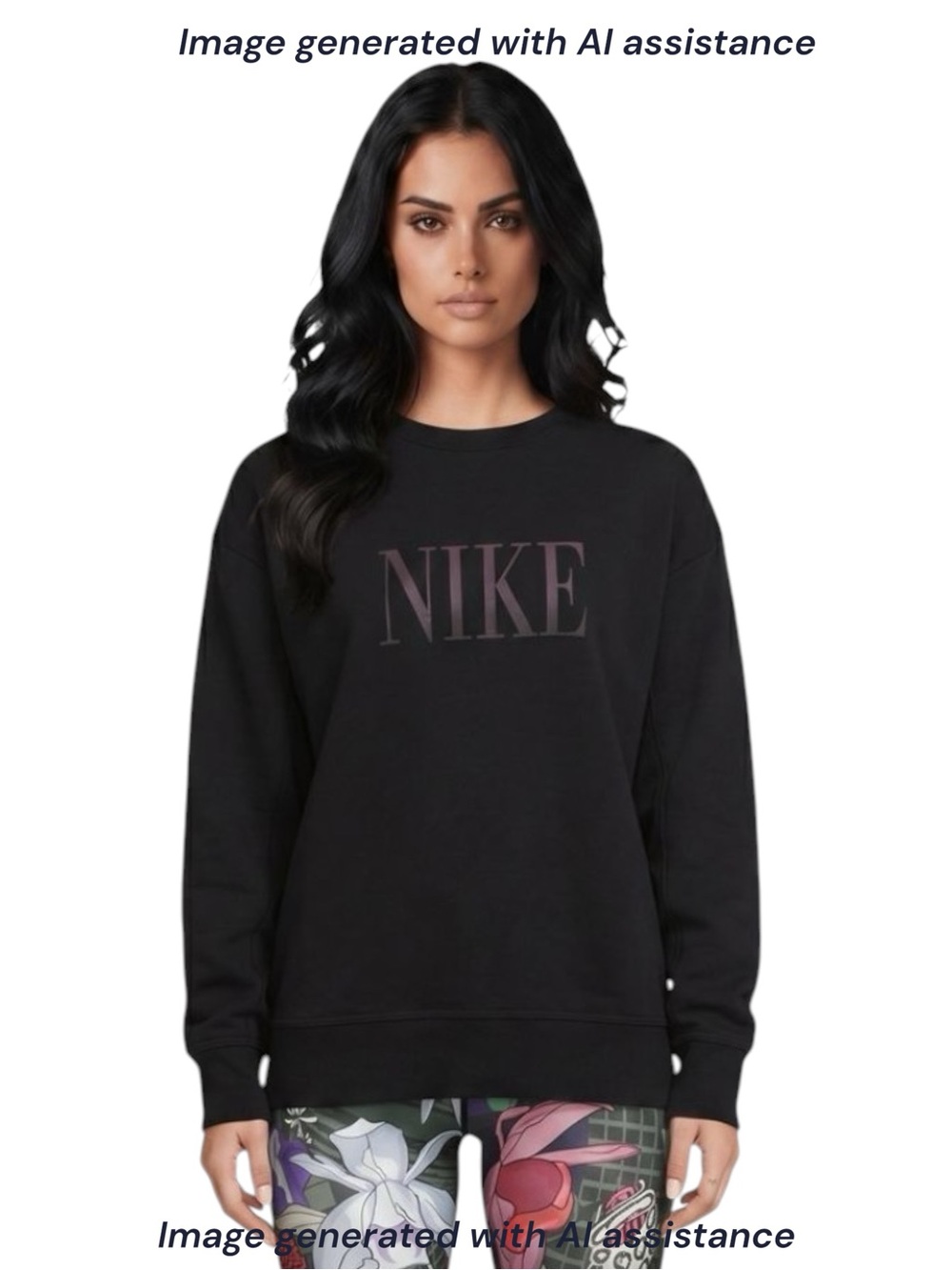 Nike 2X black get fit graphic sweatshirt